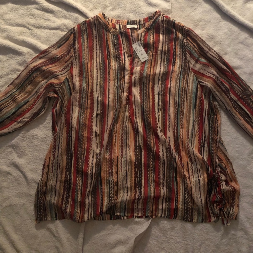 NWT AVENUE TWO PIECE PLUS SIZE BLOUSE